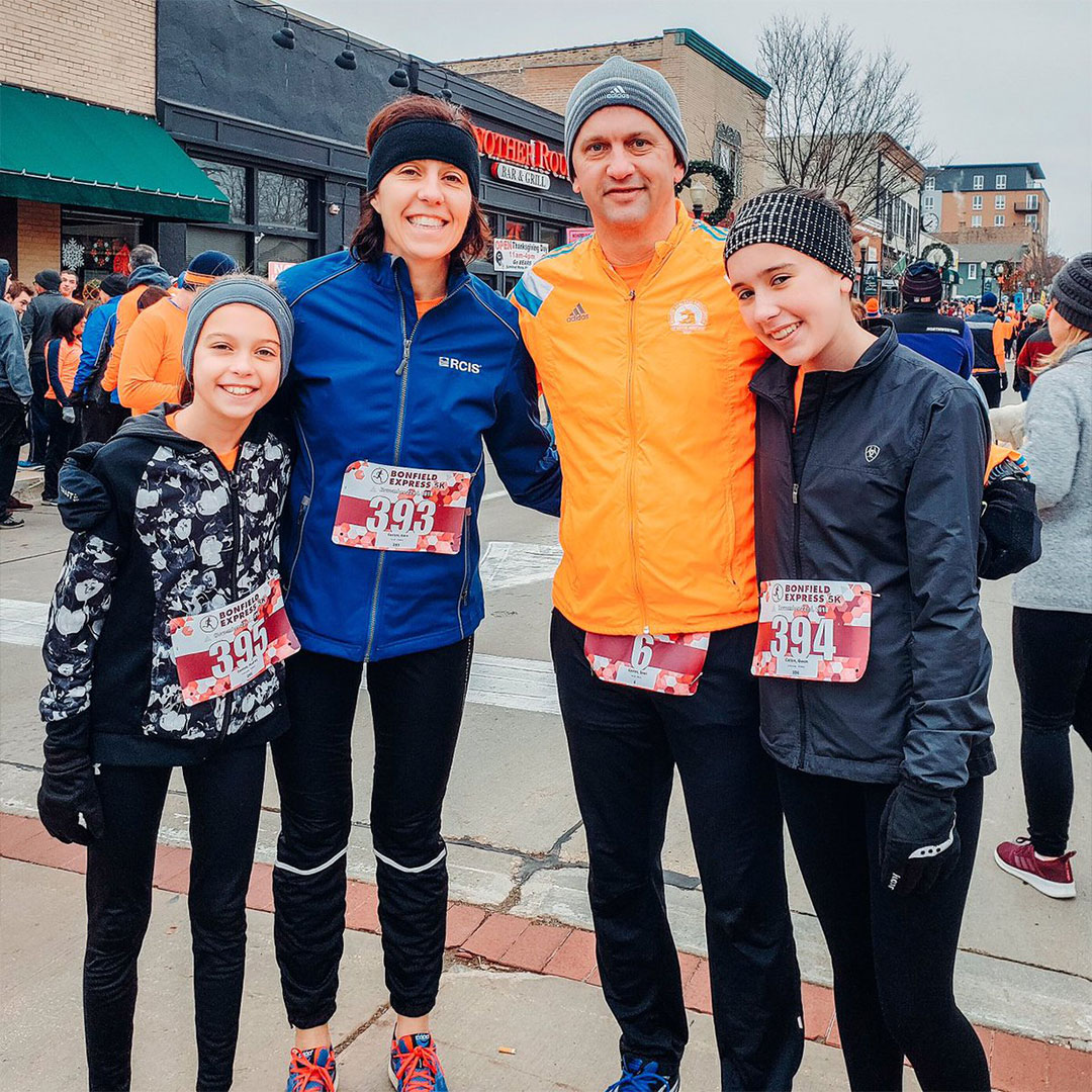 Sean Casten with his family